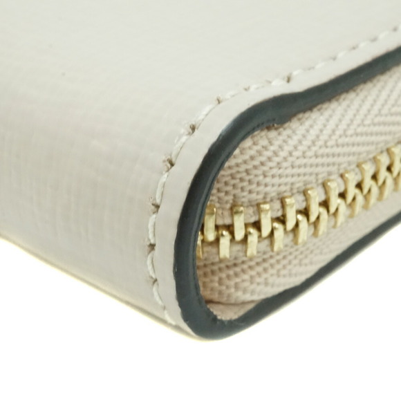 FURLA Zip Around Wallet Beige Leather - Picture 4 of 8